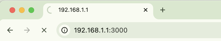 Gateway IP in browser