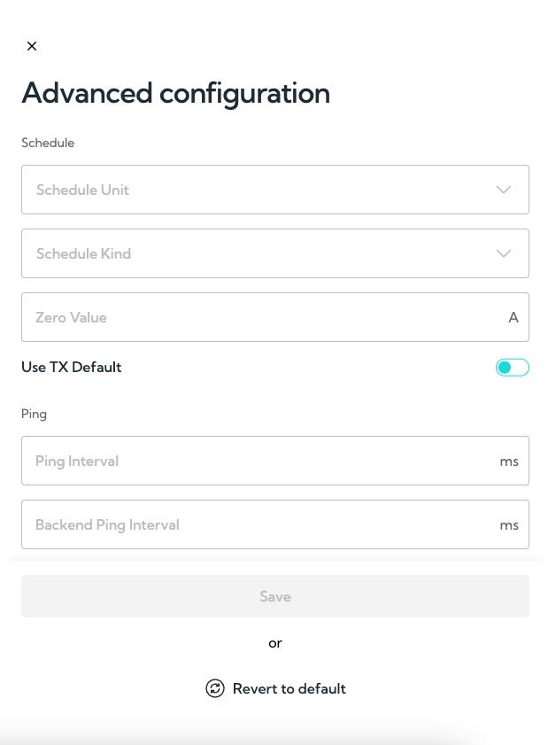 advanced config charger